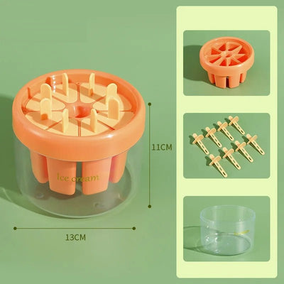 DIY Ice Cream Popsicle Mold Food Grade Easy Release Frozen Treat Maker