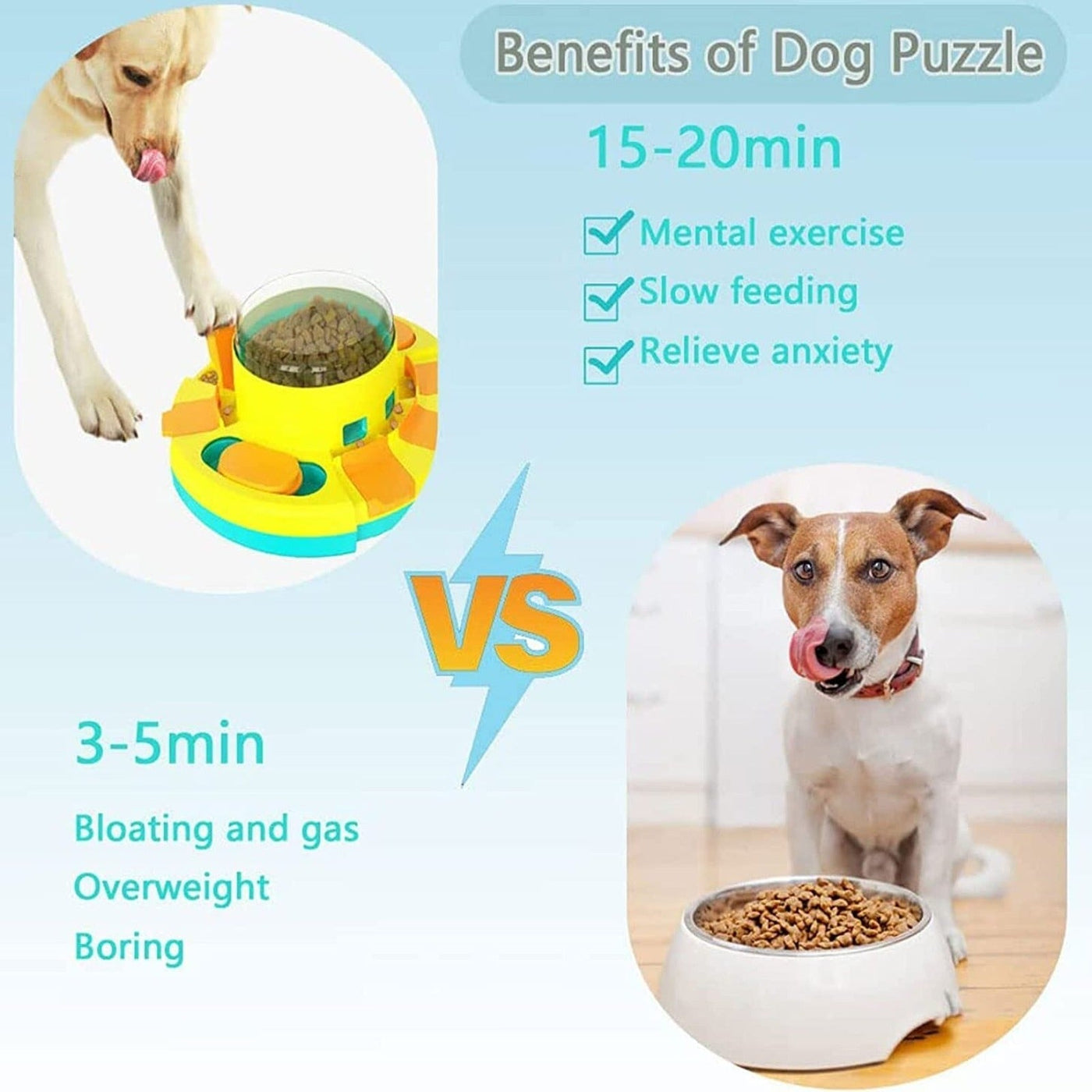 Dog Puzzle Feeder Interactive Slow Feeding Toy For Dogs