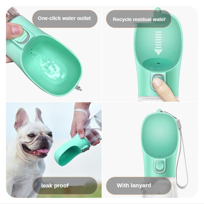 Portable Dog Water Bottle For Outdoor Travel And Hiking