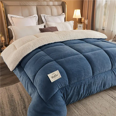 Reversible Sherpa Doona Soft Warm Cozy Lightweight Comfort Bedding