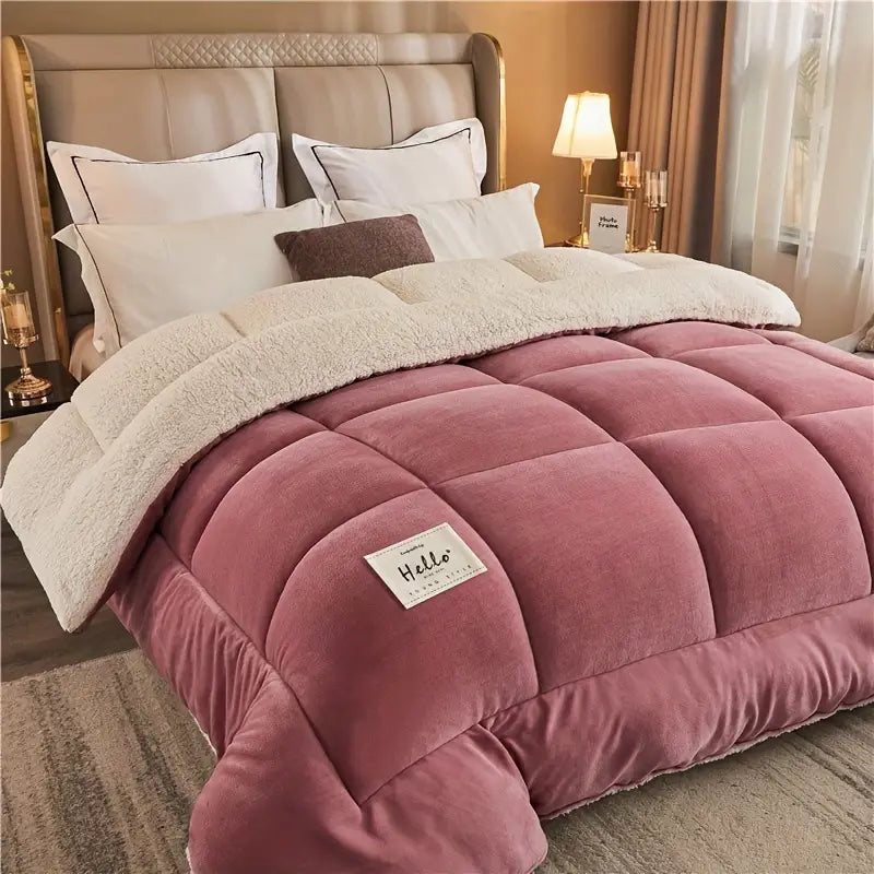 Reversible Sherpa Doona Soft Warm Cozy Lightweight Comfort Bedding