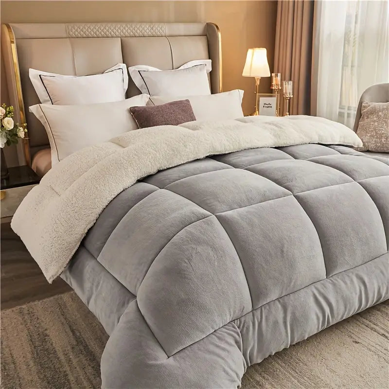 Reversible Sherpa Doona Soft Warm Cozy Lightweight Comfort Bedding