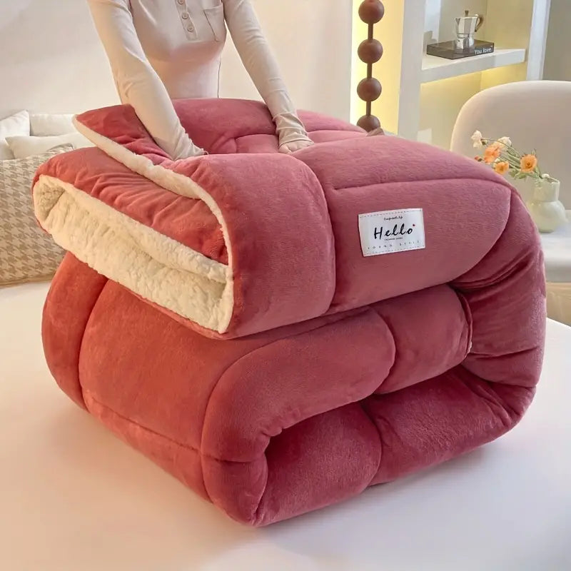 Reversible Sherpa Doona Soft Warm Cozy Lightweight Comfort Bedding