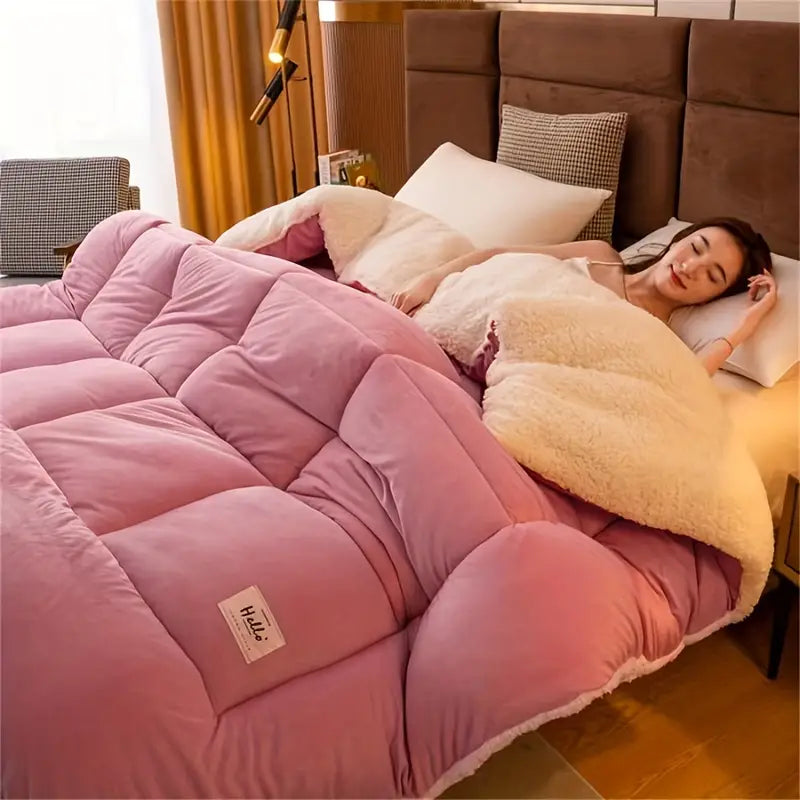 Reversible Sherpa Doona Soft Warm Cozy Lightweight Comfort Bedding