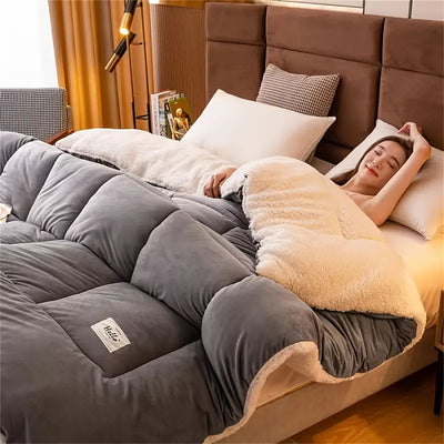 Reversible Sherpa Doona Soft Warm Cozy Lightweight Comfort Bedding