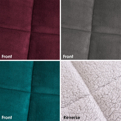 Reversible Sherpa Doona Soft Warm Cozy Lightweight Comfort Bedding