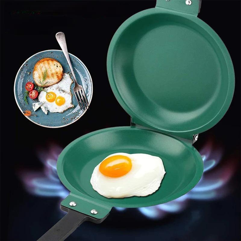 Double-Sided Non Stick Pancake Pan Foldable Frying Pan For Easy Cooking