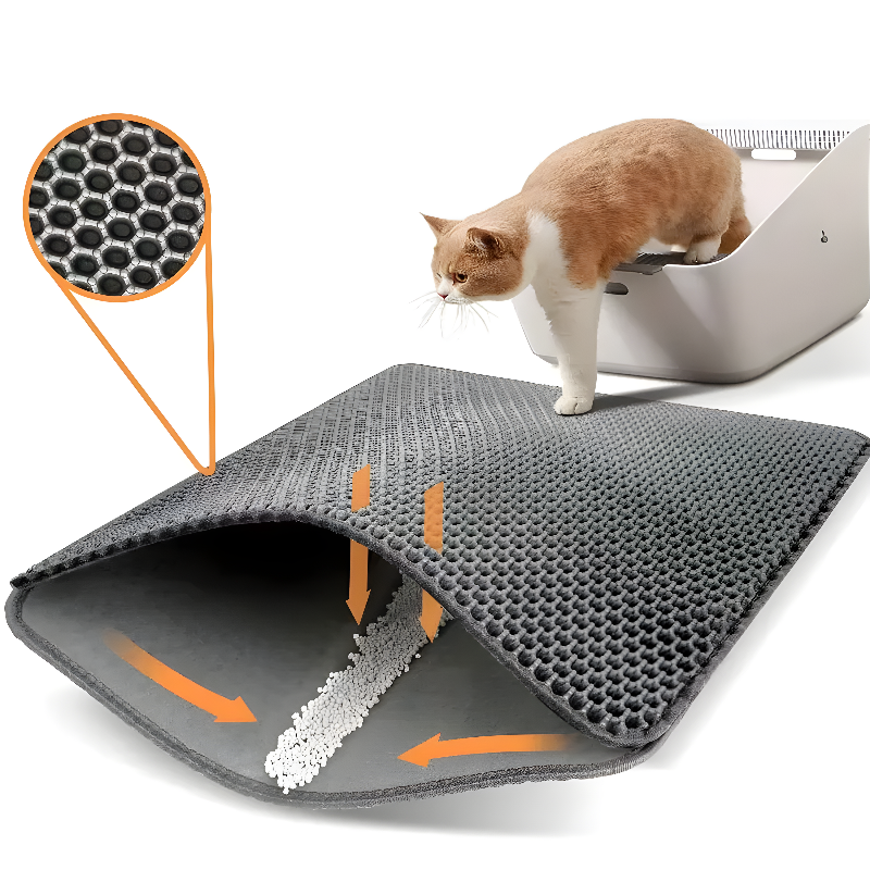 Cat Litter Mat Waterproof Non Slip Easy Clean Pet Floor Protector