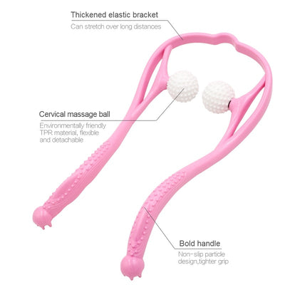 Dual Point Neck Roller Massager For Effective Muscle Relief