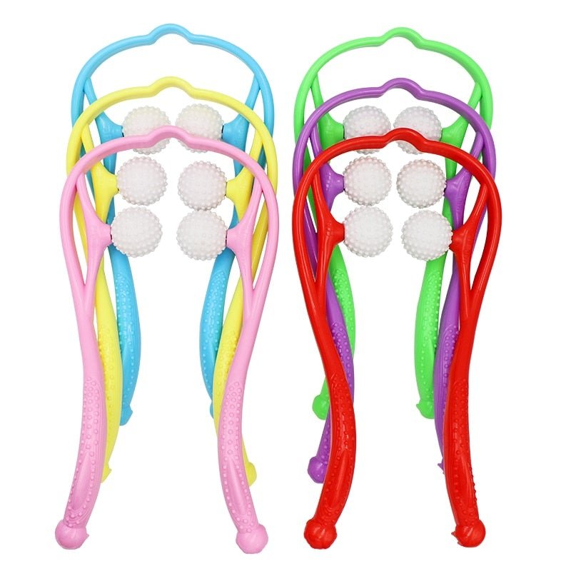 Dual Point Neck Roller Massager For Effective Muscle Relief
