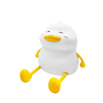 Duck LED Night Lamp USB Rechargeable Silicone Touch Sensor Timer