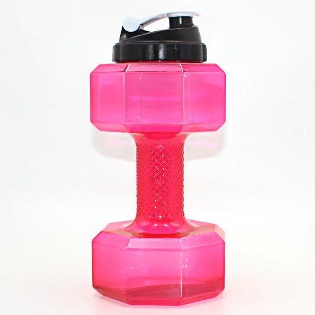 Dumbbell Water Bottle Fitness Hydration Gym Exercise Equipment