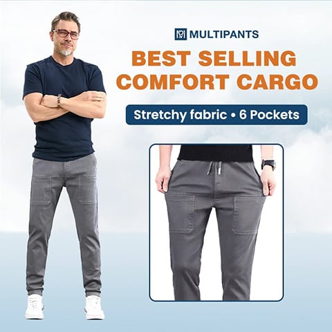 MultiPants Stretch Cargo Pants Durable Multi-pocket Workwear