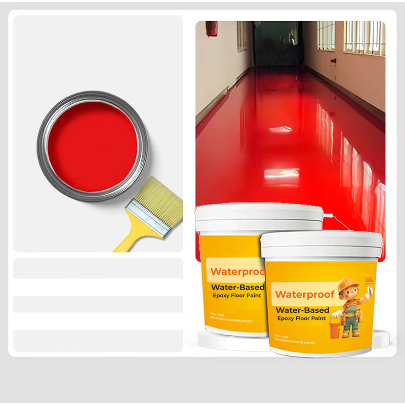 Water-Based Epoxy Floor Paint Waterproof Durable Indoor Outdoor Coating