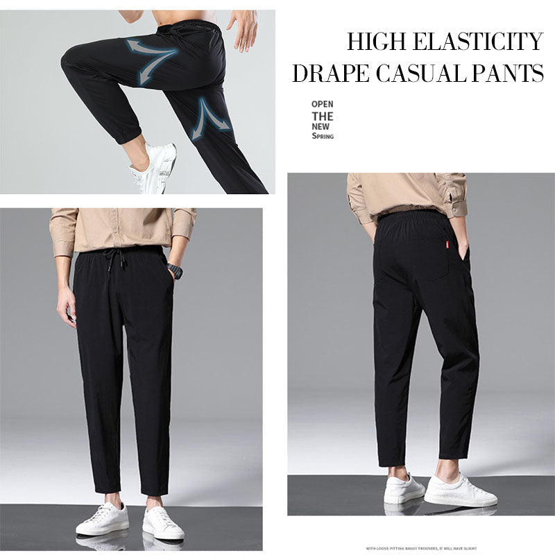 Ice Silk Casual Pants Lightweight Breathable Comfortable Fit