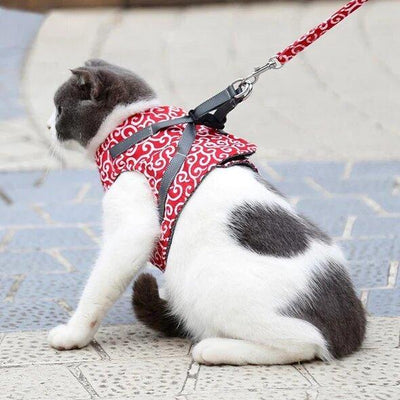 Cat Harness Vest With Breakaway Chest Strap For Safety And Comfort
