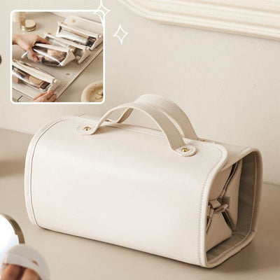 Folding Cosmetic Bag Large Capacity Waterproof Portable Travel Handbag