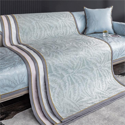 Luxury Sofa Cushion Lightweight Leaf Pattern Decorative Pillow