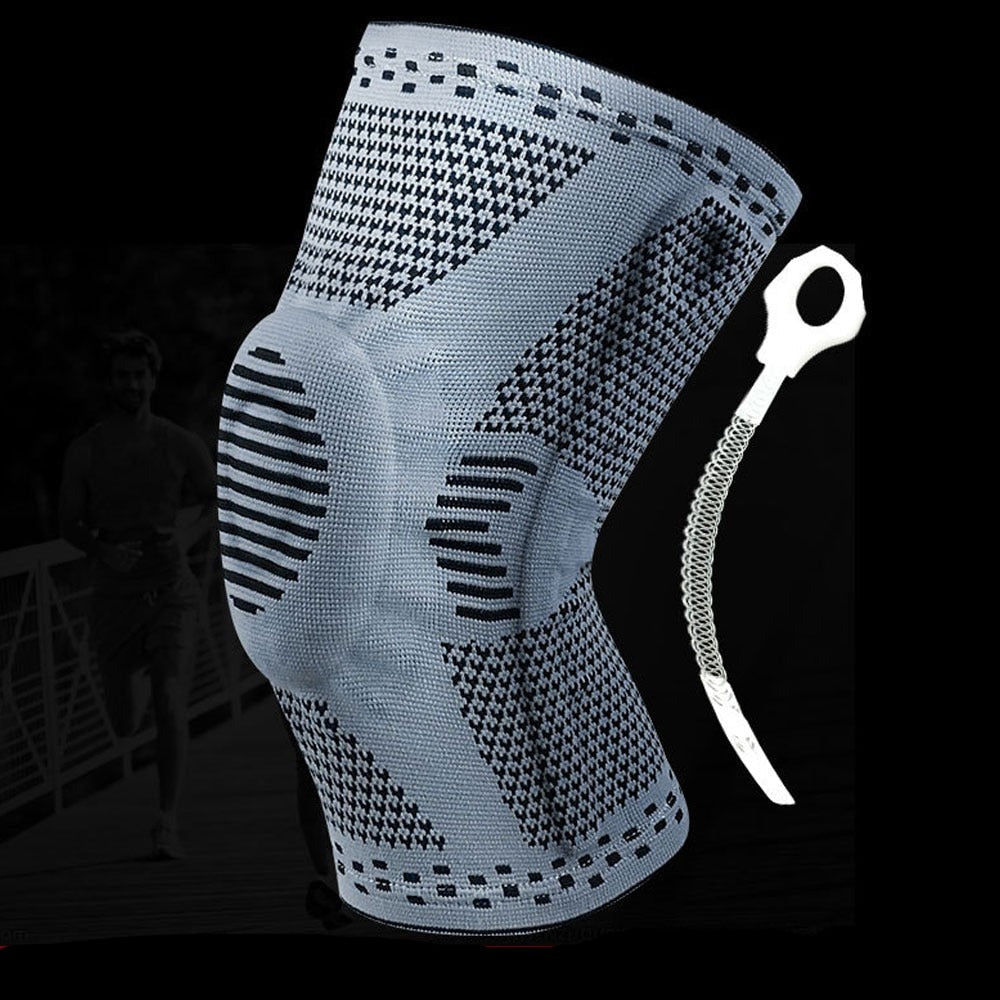 Knee Compression Sleeve Support Brace For Running Cycling Basketball Football