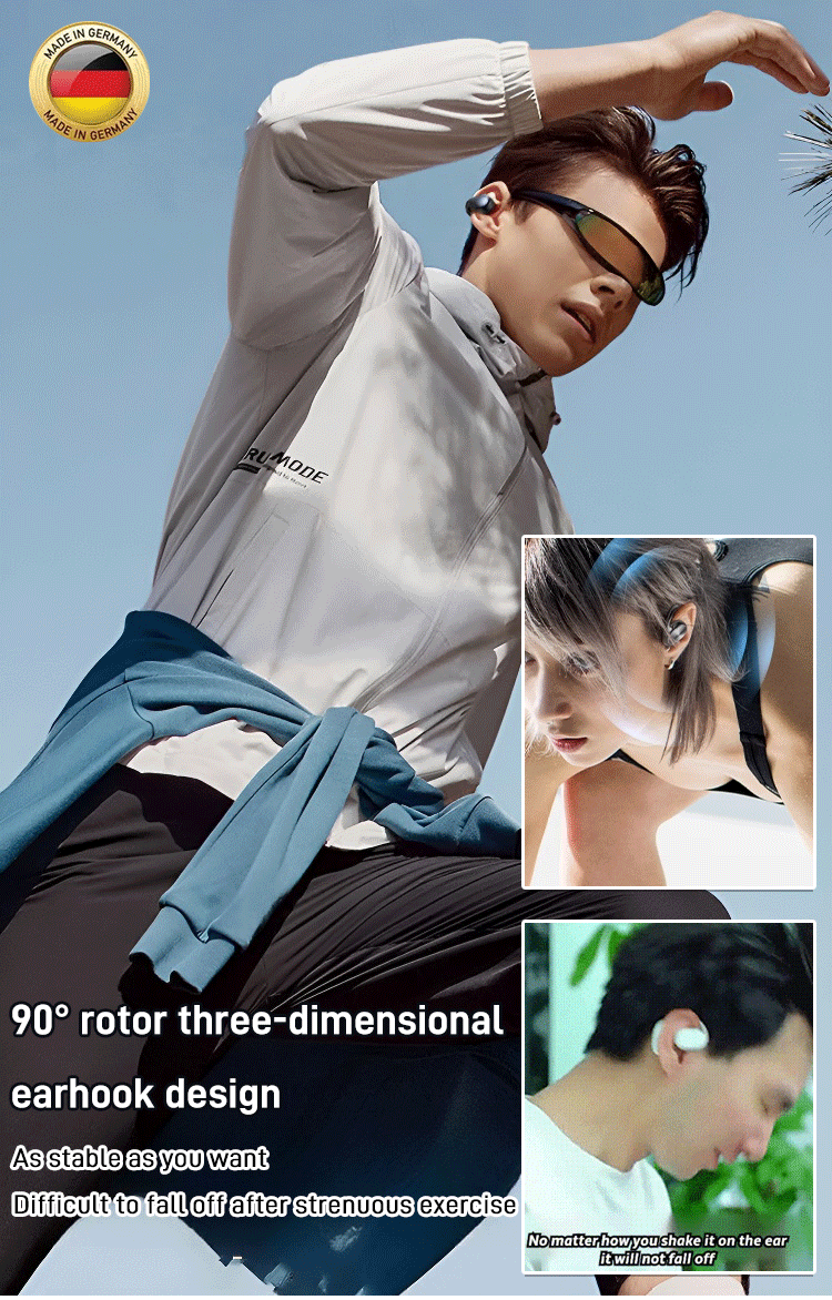 3D Surround Bluetooth Headphones Open Ear Wireless Sound