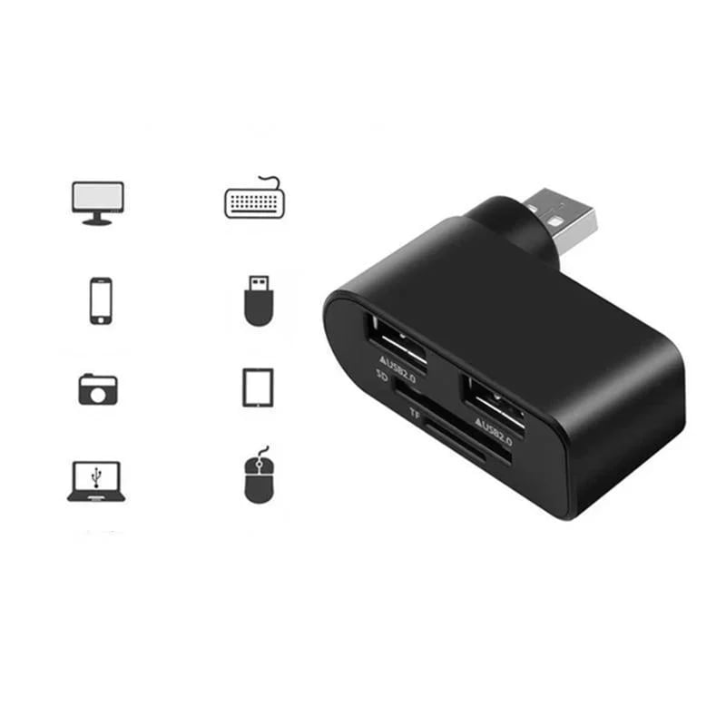 4 Port Rotatable USB Hub For Efficient Device Connectivity