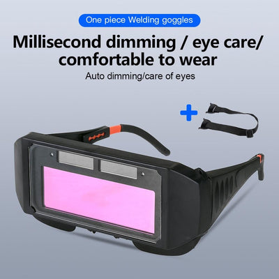Auto Dimming Welding Glasses With 5 Protective Lenses