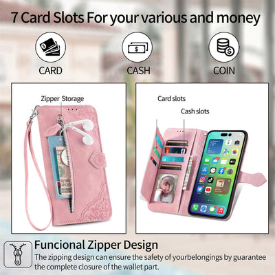Skin Feel Flip Leather Wallet Phone Case For Protection
