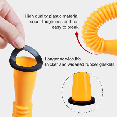 Upgraded Replacement Gas Can Spout With Flexible Nozzle For 1 To 10 Gal Cans