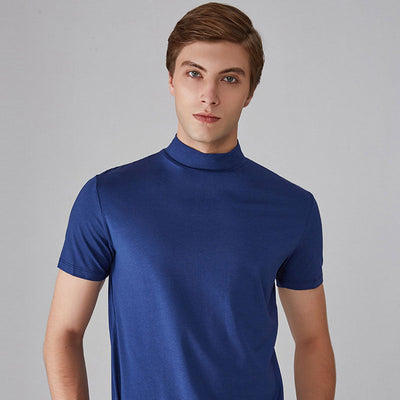Men's Slim Fit T-shirt With Collar Stylish Casual Wear
