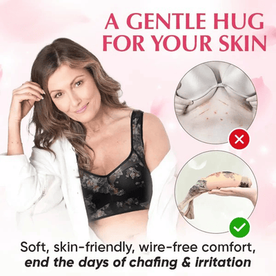 Lace Cooling Comfort Bra Soft Breathable Wireless Design