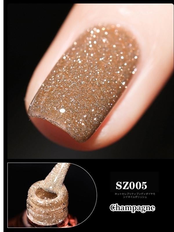 High Density Glitter Gel Nail Polish Sparkling Shine Colors