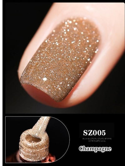 High Density Glitter Gel Nail Polish Sparkling Shine Colors