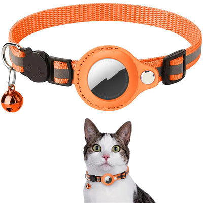 Reflective Airtag Collar Waterproof Nylon Holder Case For Pets
