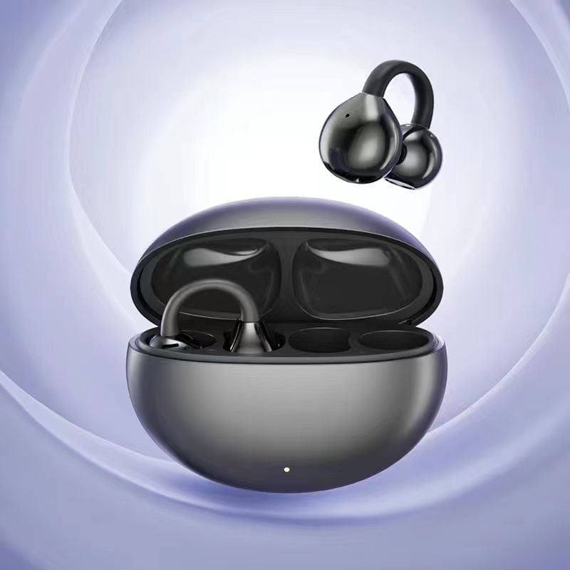 Ear Clip Bluetooth Headphones Wireless Sports Earbuds With Mic