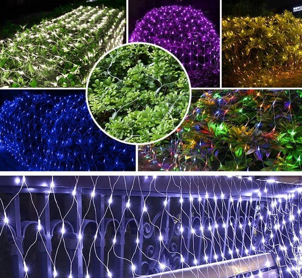 Net Mesh Waterproof LED String Lights For Outdoor Decoration