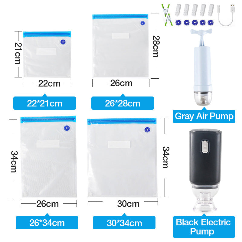 Kitchen Vacuum Sealer Bags Set For Food Storage And Preservation