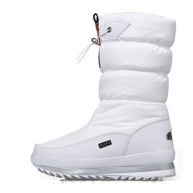Women's Waterproof Snow Boots Faux Fur Non Slip Winter Footwear