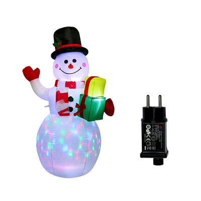 LED Inflatable Christmas Tree With Elf Outdoor Festive Decoration