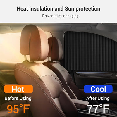 Universal Fit Magnetic Car Window Sunshade Side Privacy Shield