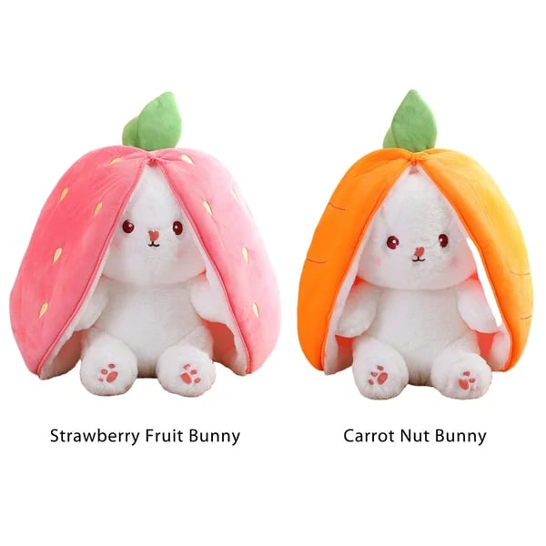 Strawberry Bunny Plush Toy Cute Little Rabbit Fruit Doll Plush