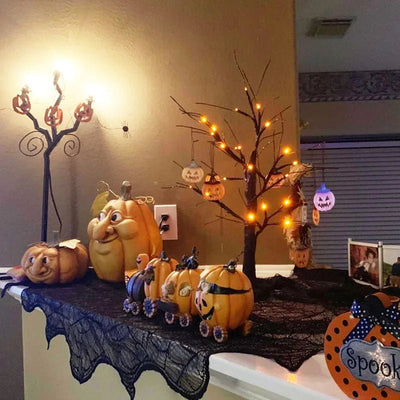 Easter LED Birch Tree With Hanging Egg Ornaments For Home Decor