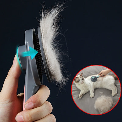 Easy Clean Pet Grooming Comb For Cats And Dogs Fur Shedding