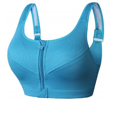Easy Fit Zip Front Sports Bra For Maximum Comfort Support