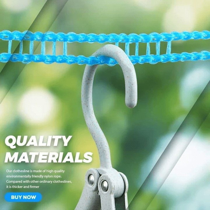 Windproof Clothesline Outdoor Non Slip Durable Laundry Line