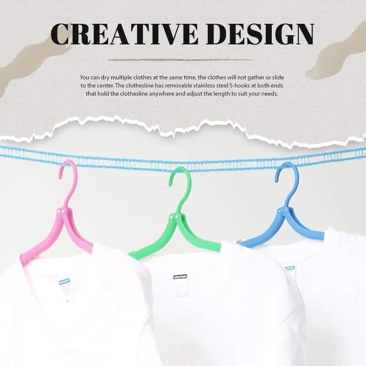 Windproof Clothesline Outdoor Non Slip Durable Laundry Line