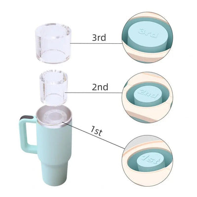 Easy-release Silicone Ice Tray Three Compartment Flexible Mold