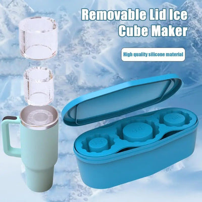 Easy-release Silicone Ice Tray Three Compartment Flexible Mold