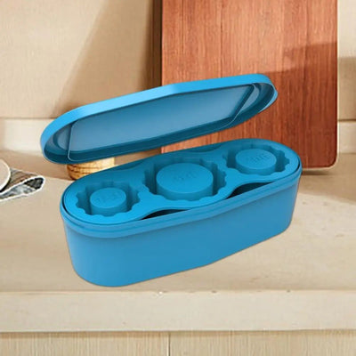 Easy-release Silicone Ice Tray Three Compartment Flexible Mold
