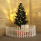 Christmas Tree Fence White Decorative Home Decor Easy Assembly