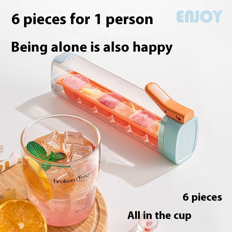 Ice Cube Mold Food Grade Tray With Storage Box Kitchen Tool
